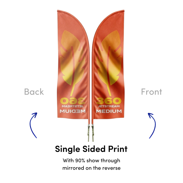 Feather Flag Mirrored Image