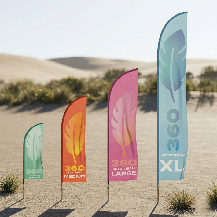 JetStream 360 Feather Flag Lineup