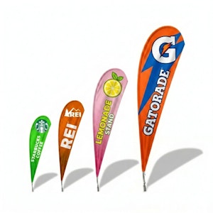 TearDrop Flag sizes Category Image
