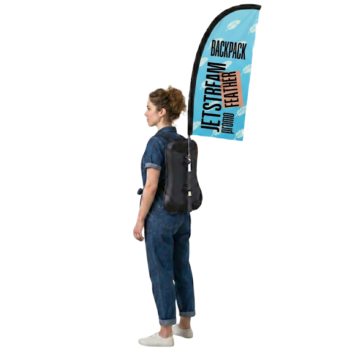 JetStream Promo Feather Backpack Flag