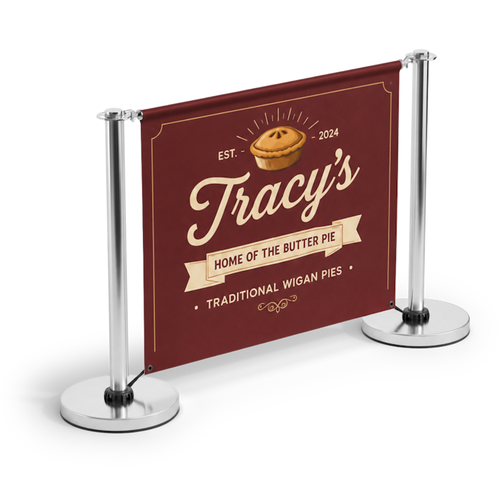 Adfresco Cafe Barrier Posts