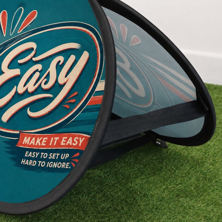 Double Sided Pop out banner