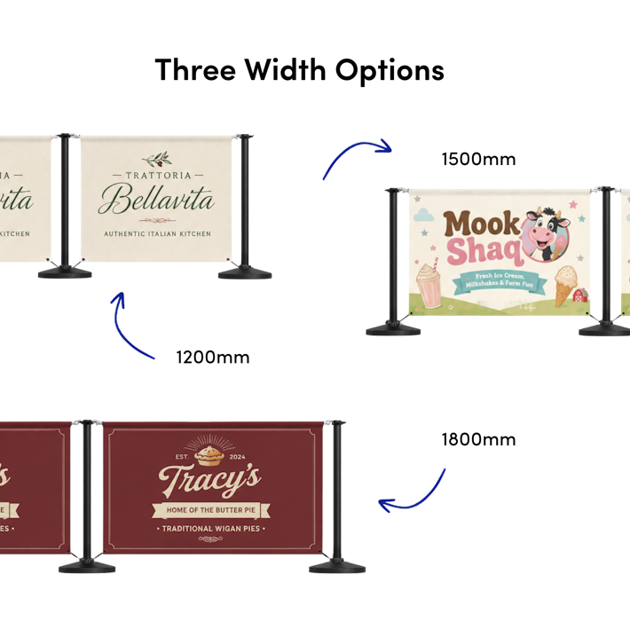 Espresso Café Banners - Kit 1 Width
