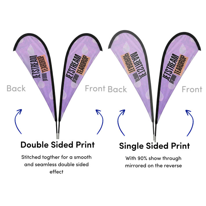 JetStream Promo Teardrop - Single and Double Sided