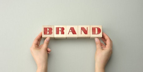 wooden blocks with the inscription brand