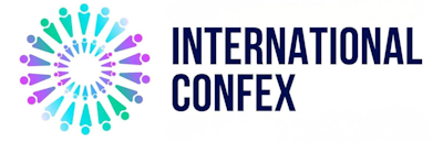 A circle of people figures with the text Internation Confex next to it.