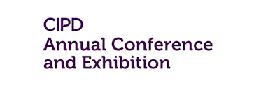 CIPD Annual Conference and Exhibition Written in purple on a white background.