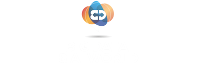 Big Data & AI World Written below a sphere of alternating colours of blue and Orange with the letters B and D within it.