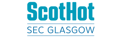 Scothot written in bold blue above text which states SEC GLASGOW also in blue.
