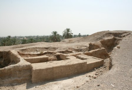 Archaeological remains at Tell es-Sultan, ancient Jericho