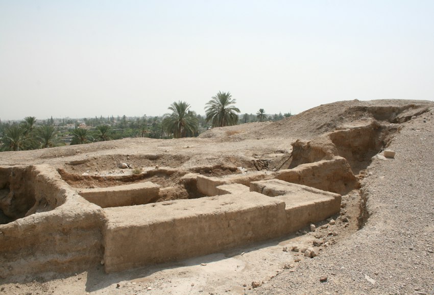 Archaeological remains at Tell es-Sultan, ancient Jericho
