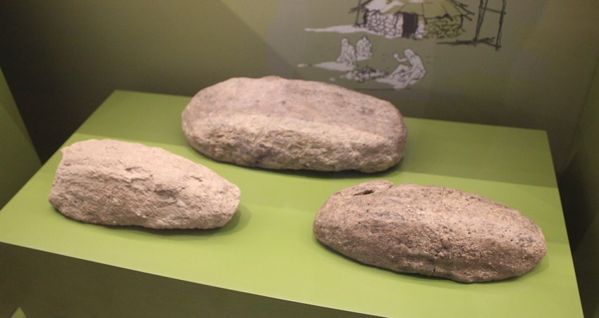 Early mud bricks from Neolithic Jericho, around 9000 BC