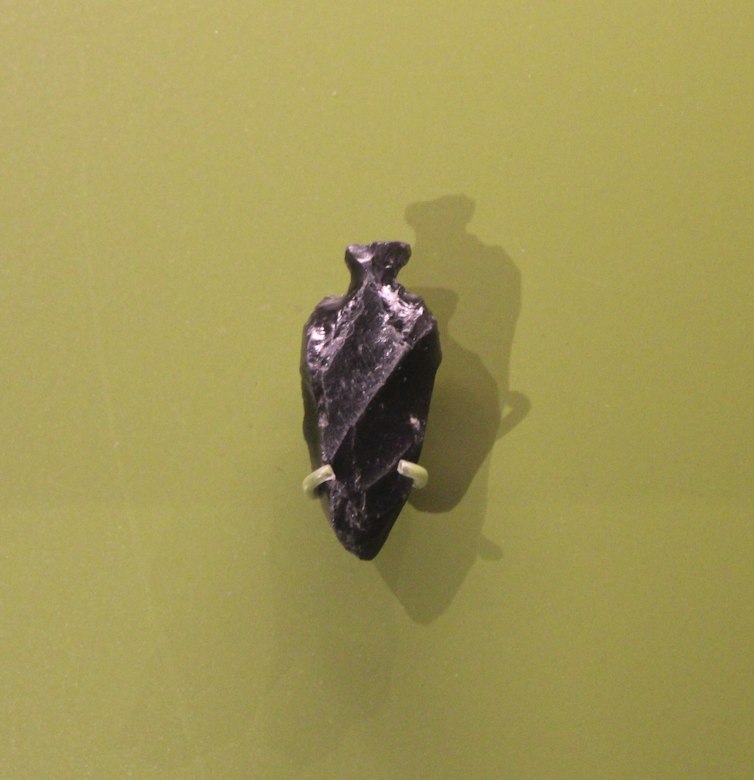 Neolithic obsidian pendant from Jericho, made from material originating in eastern Turkey