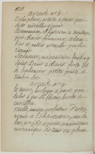 Page from a 1798 manuscript transcription about the first French industrial exhibition