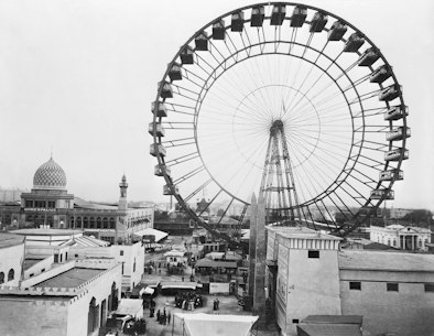Original Ferris Wheel at the 1893 World's Columbian Exposition in Chicago