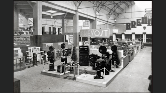 Officine Prevost branded exhibition stand at the Milan Trade Fair in 1934