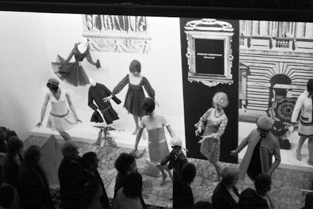 Branded exhibition display at an international fair in 1966
