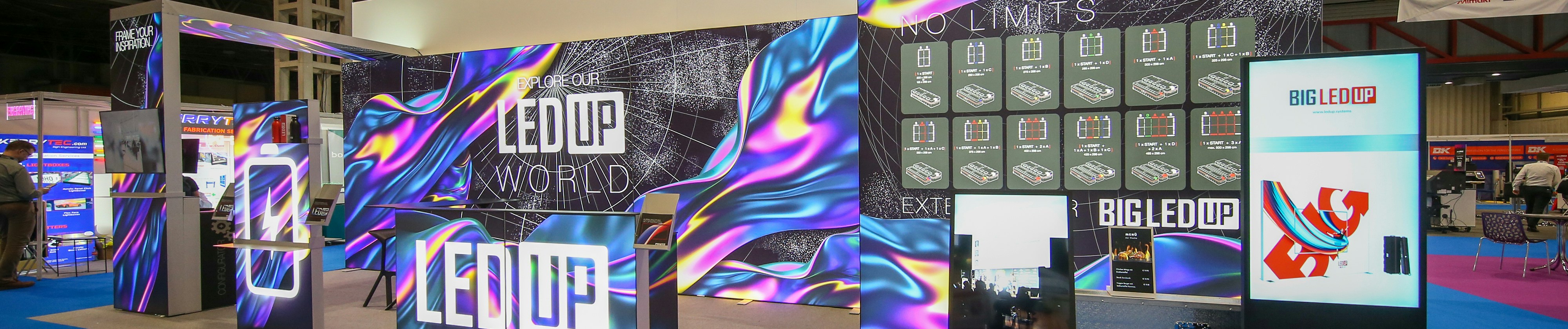 Modular exhibition stands and reusable display systems