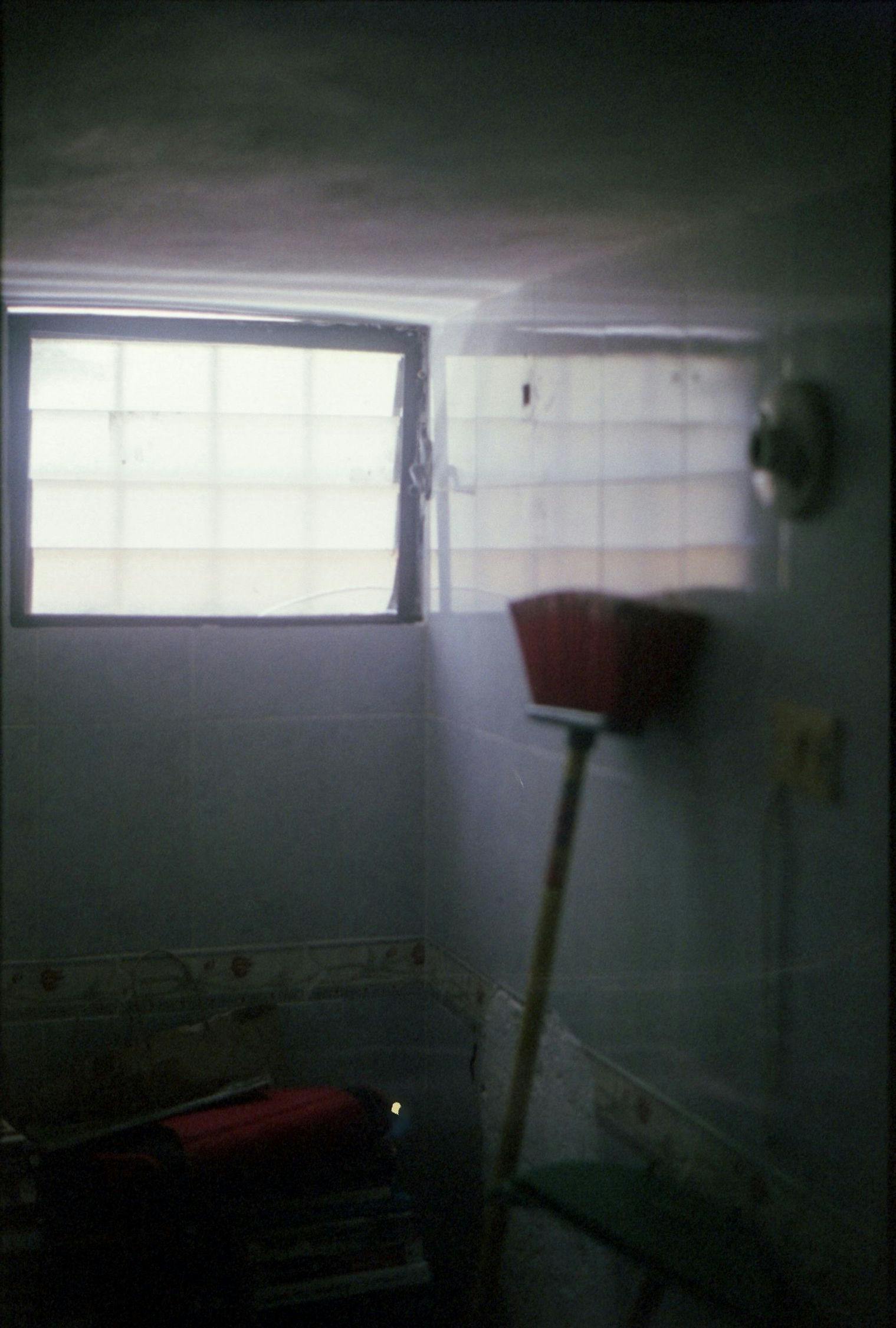 the room with the broom
