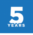 5 year logo