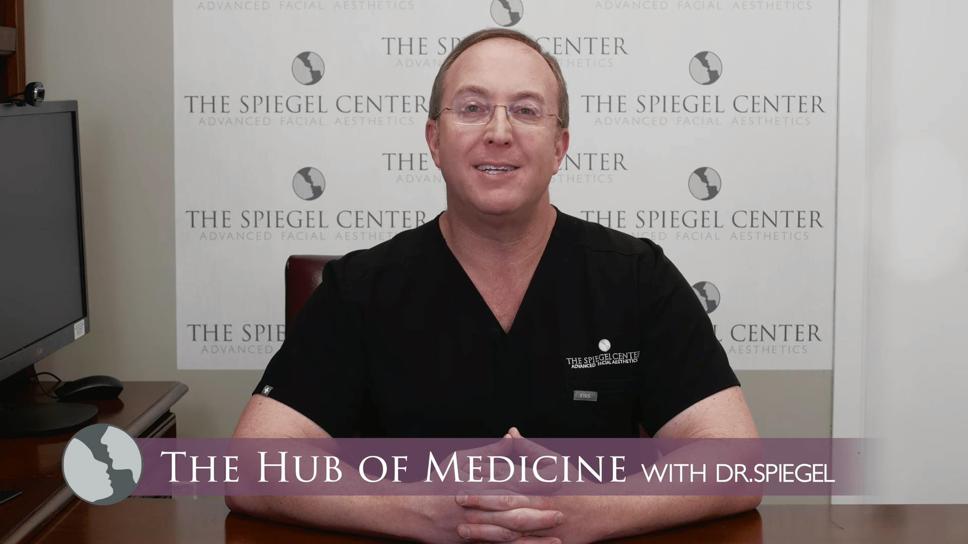 Dr. Spiegel speaking in a video