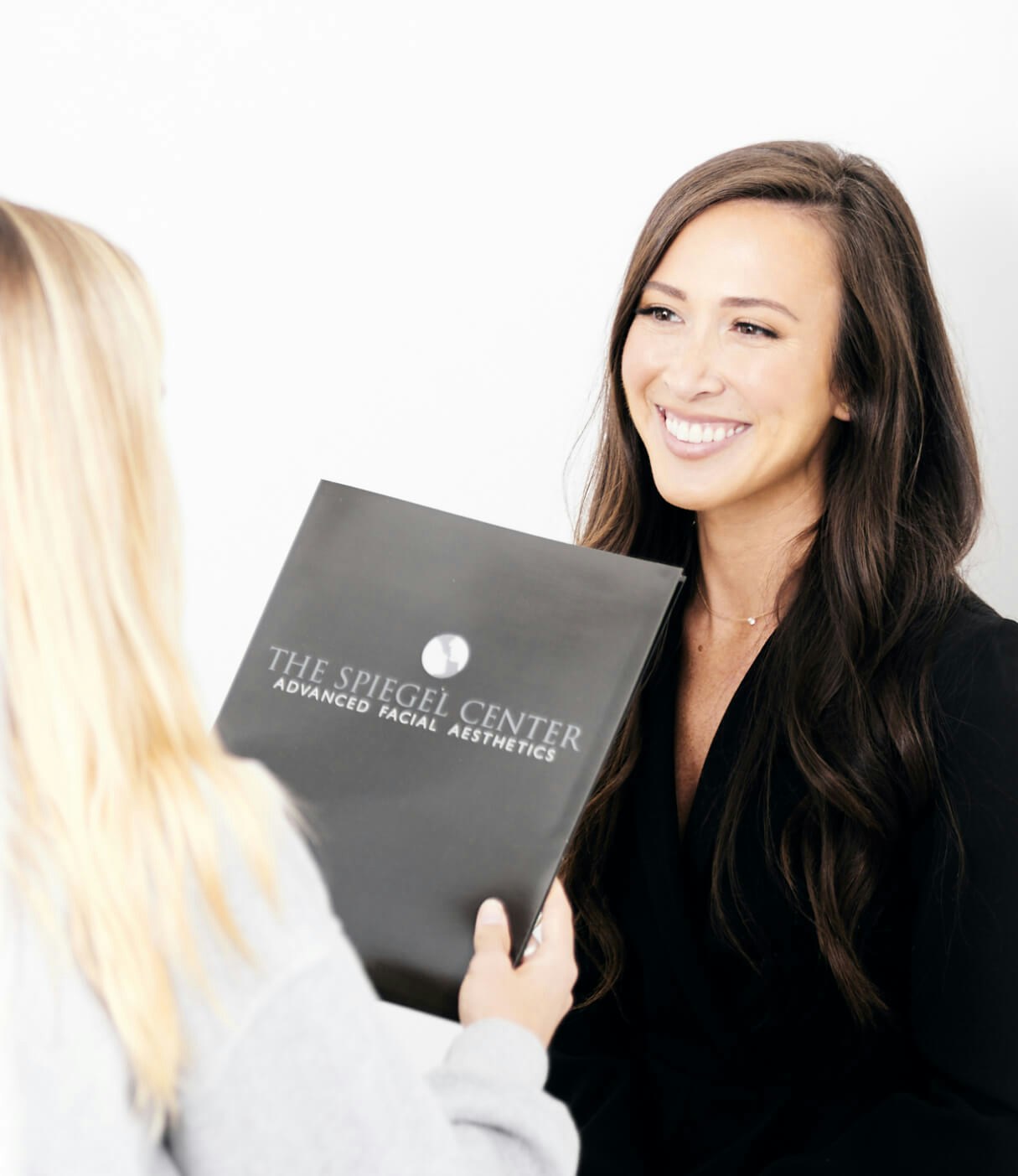 Paitient being helped at The Spiegel Center