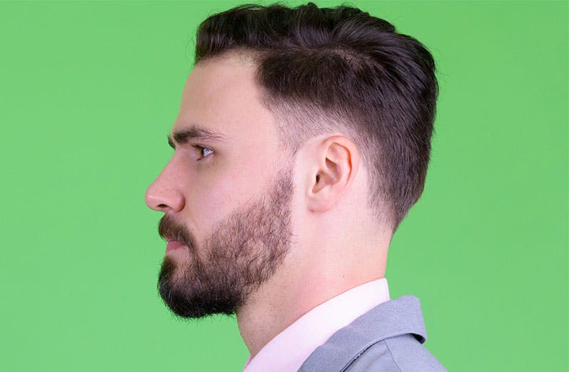 Man's side profile
