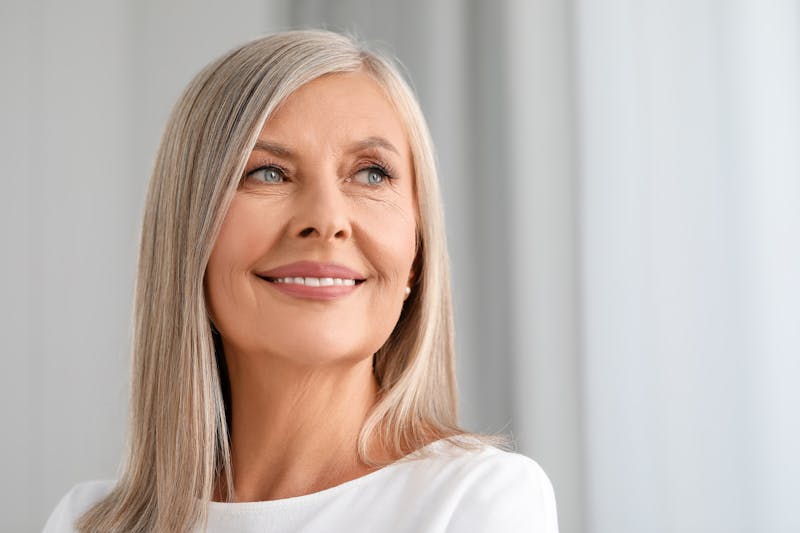 woman looking