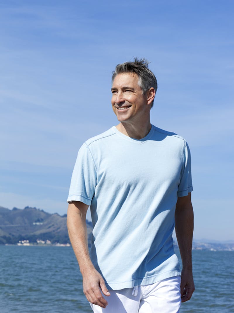 man on a beach