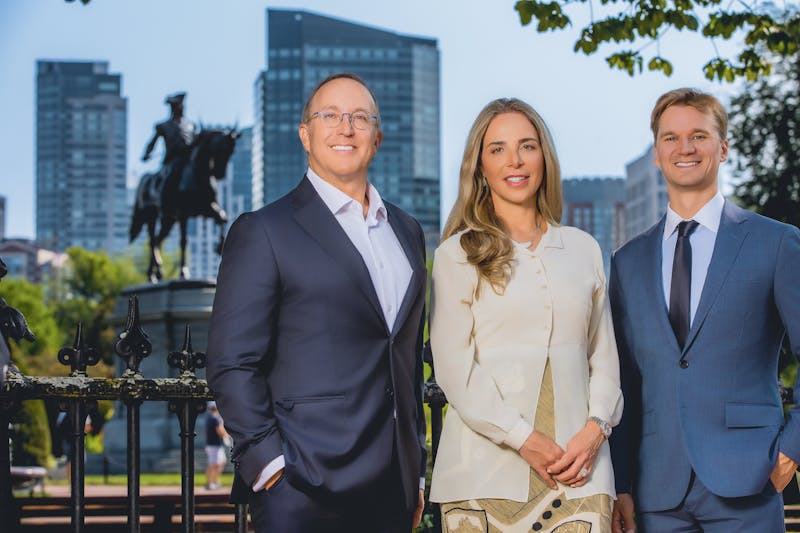 Dr. Spiegel, Dr. Onir and Dr. Tower in Boston Public Gardens