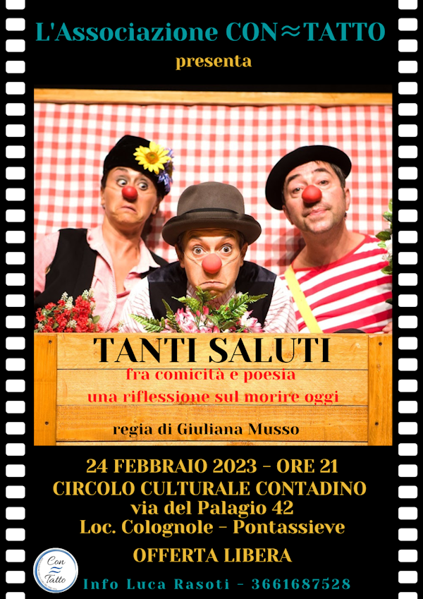 Tanti saluti locandina proiezione tanti saluti