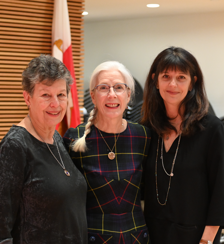 The Frances Riker Davis Award recognizes alumnae who have made significant contributions to communities in need. This year’s award went to Marguerite “Maggy” Cullman ’54 for serving women prisoners, new immigrants and others, and Martine Singer ’78 for creating and overseeing one of Los Angeles's largest social impact organizations.