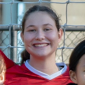 A headshot of Eleni L, winner of the Middle School Carling Cup in 2023