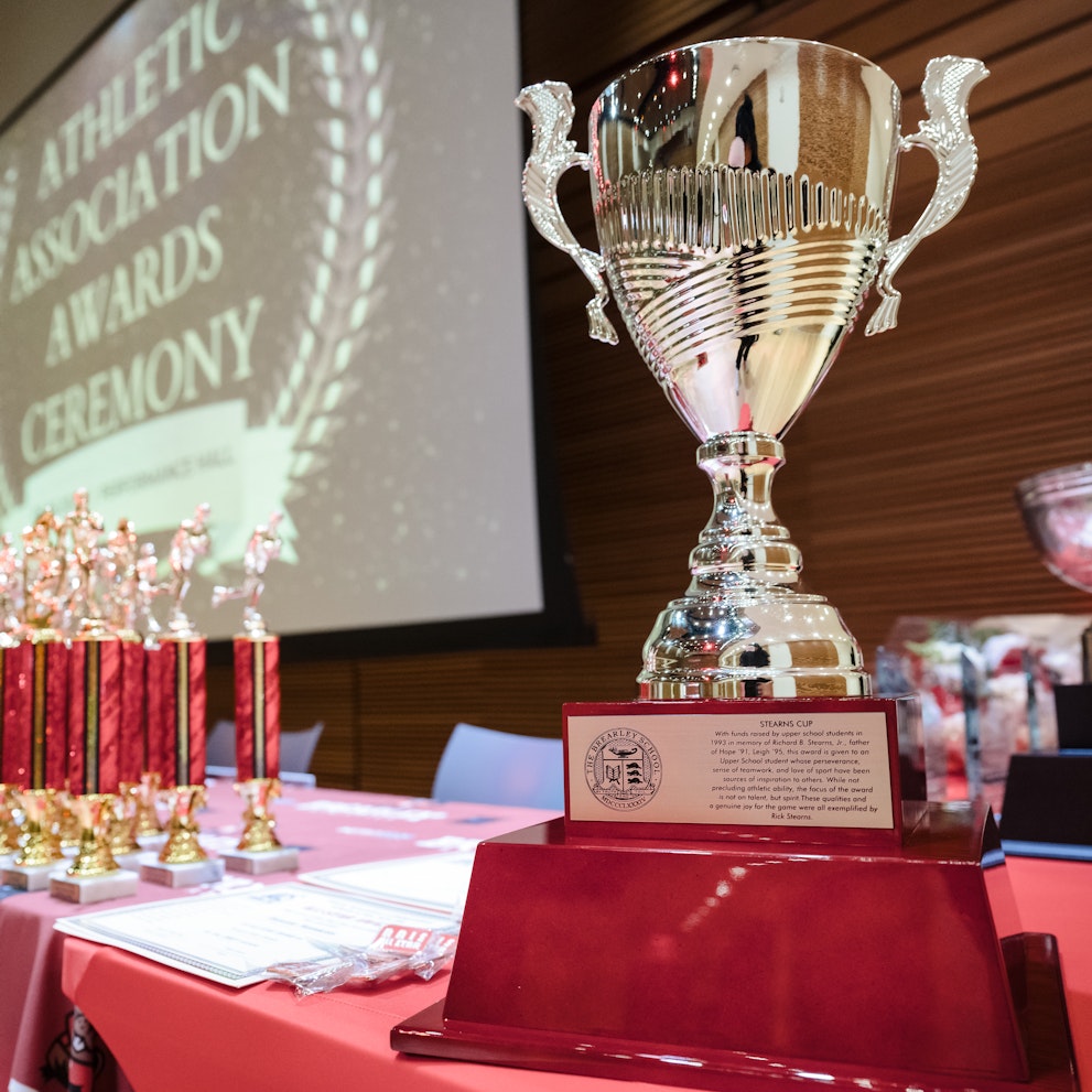 A collection of athletic awards presented during the Athletic Award ceremony