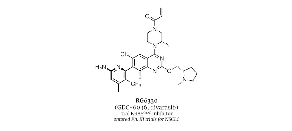 RG6330 (GDC-6036, divarasib) oral KRASG12C inhibitor entered Ph. III trials for NSCLC