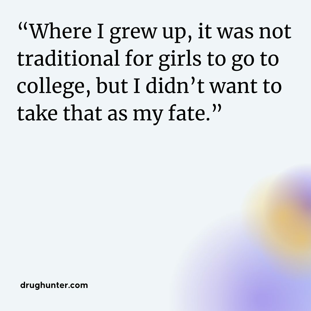 “Where I grew up, it was not traditional for girls to go to college, but I didn’t want to take that as my fate.” Dian Su