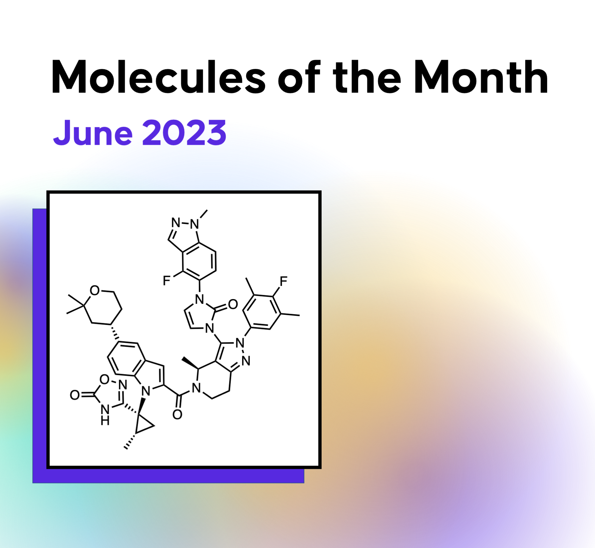 Chemical structure of oforglipron GLP-1R agonist from Chugai and Eli Lilly