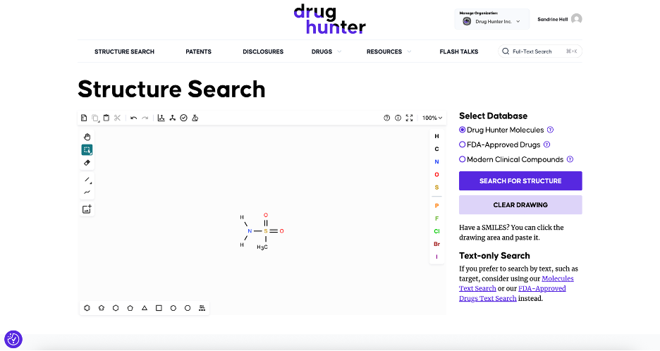 More Precise Queries with Updated Structure Search