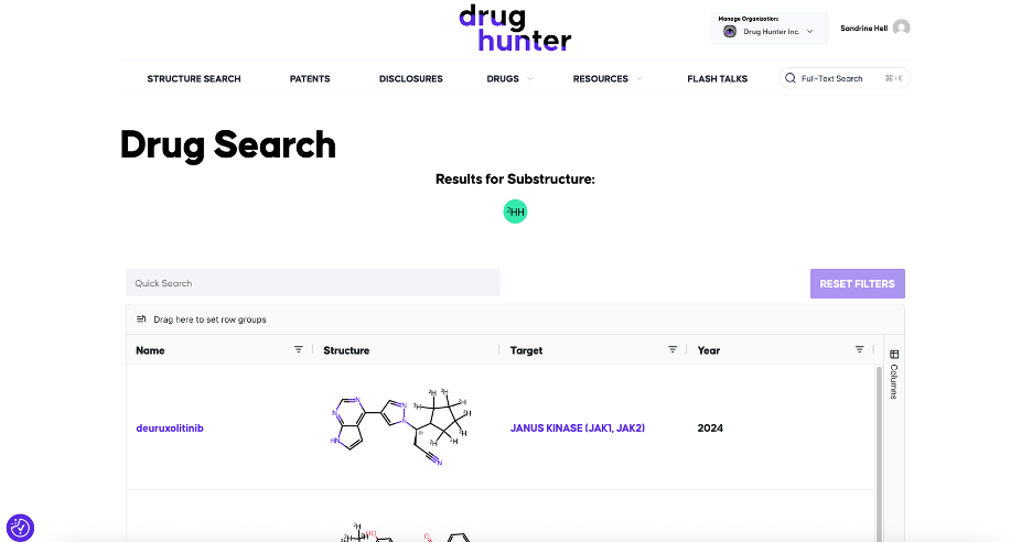 More Precise Queries with Updated Structure Search