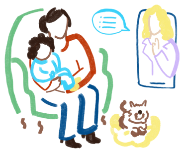 Our Sage - Online Consultation Illustration Our Sage - Online Consultation Illustration