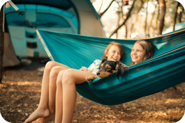 Young children on holidays