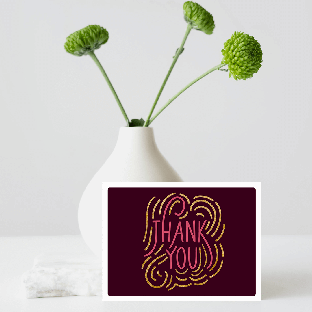 Floral Special Message Personalized Mini Flower Pot