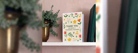 What to write in a thank you teacher card