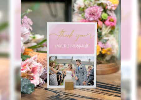 Personalized messages for post-wedding thank you cards