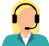 "Dedicated support agent" icon