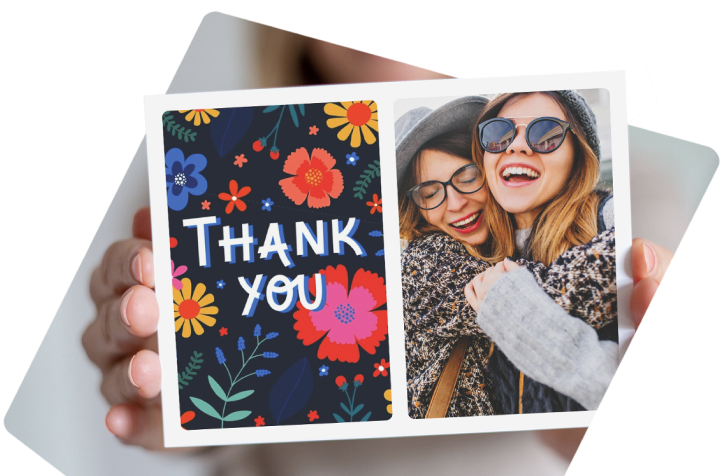 Send personalized cards instantly to your loves ones.