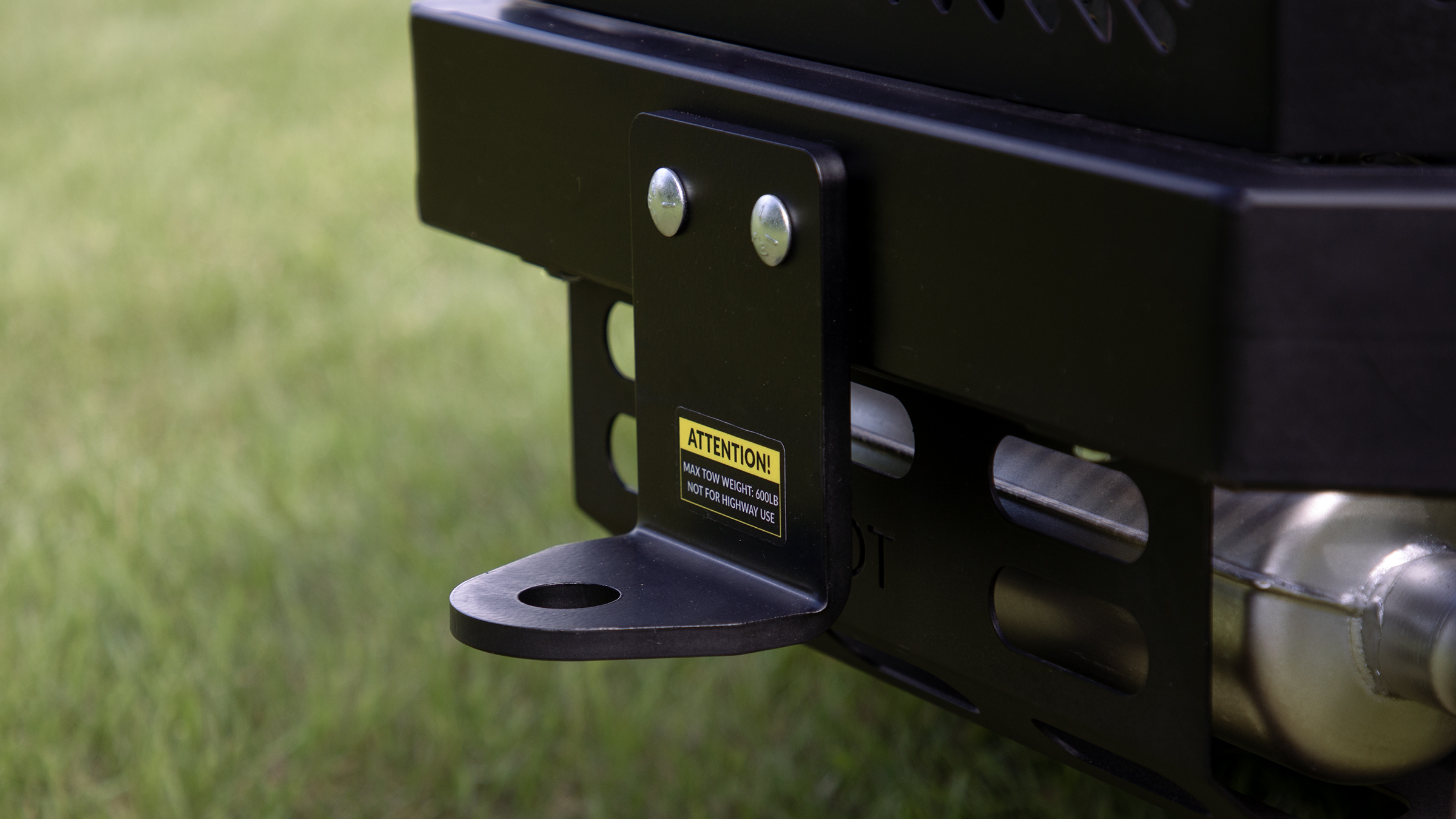 Zero-Turn Riding Lawn Mower Hitch Plate