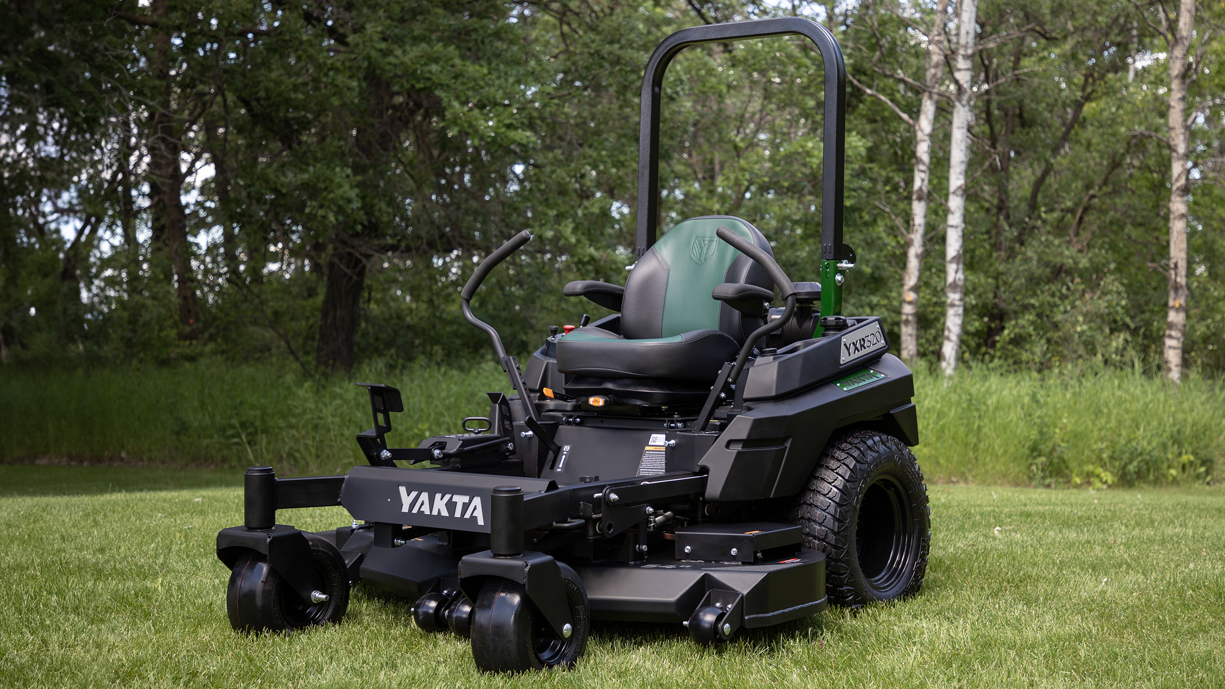 Zero-Turn Riding Lawn Mower in the Yard