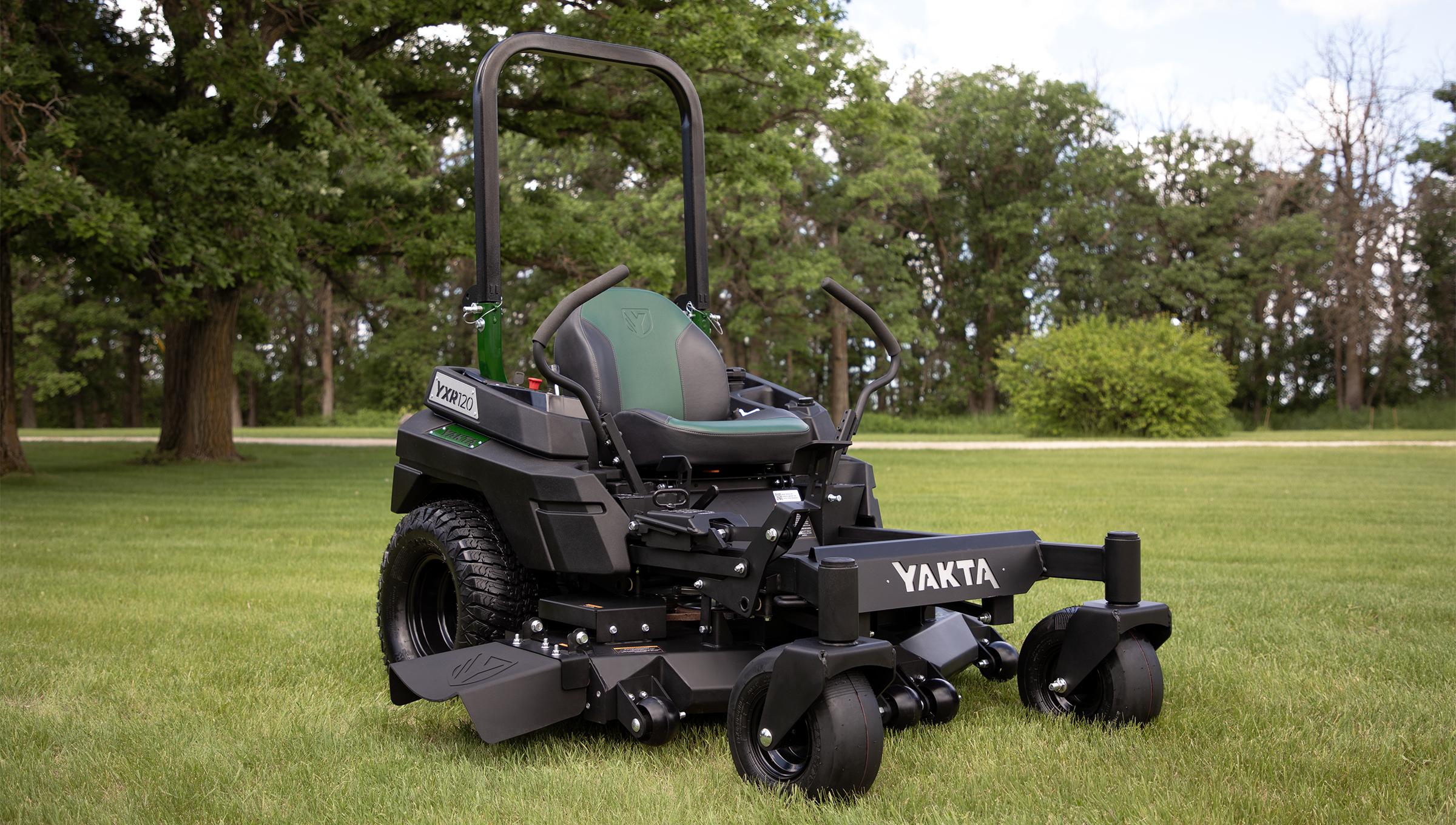 Zero-Turn Riding Mower in the Yard
