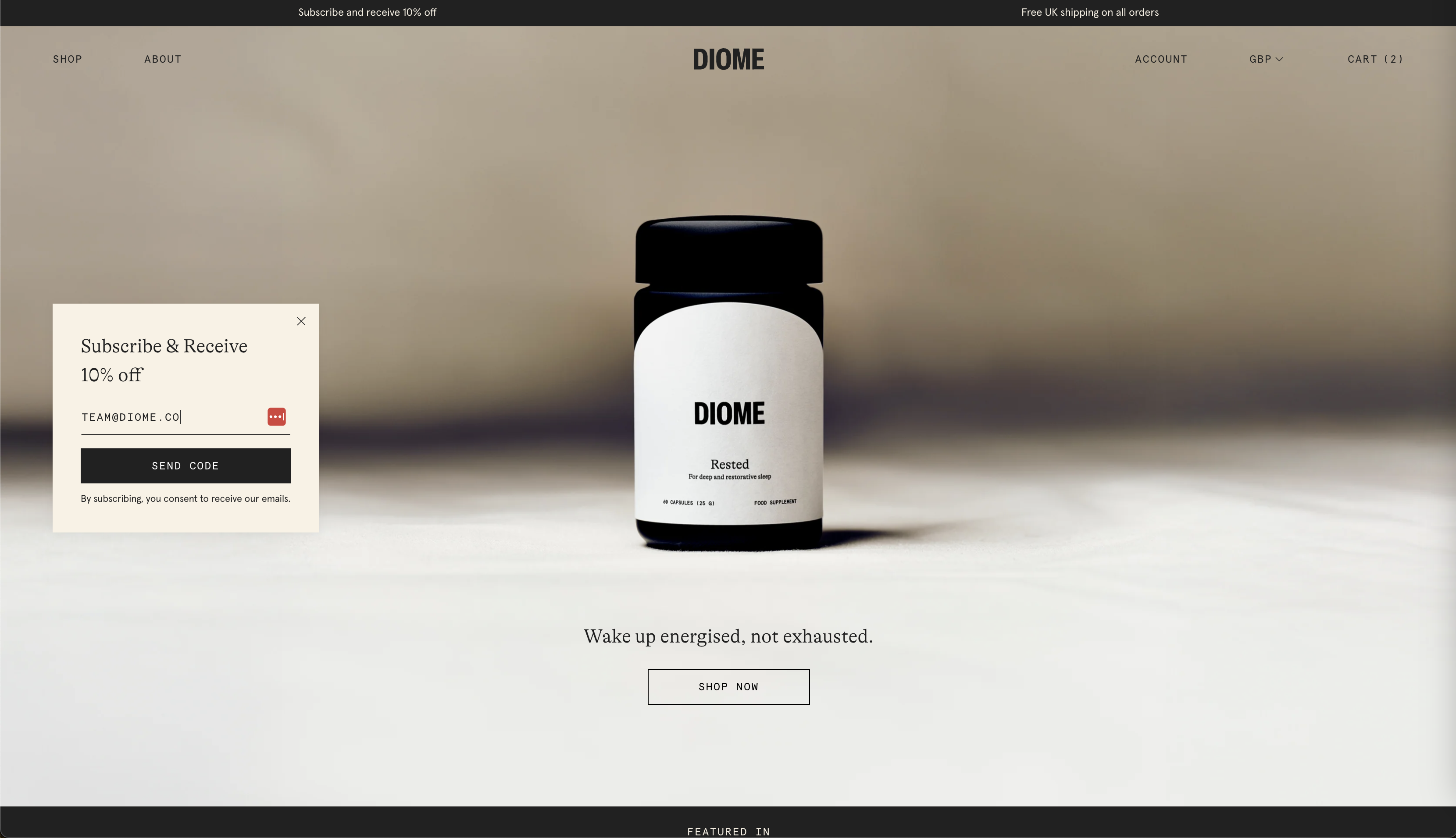Cover Image for Diome